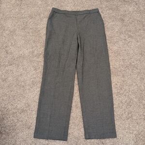 Briggs New York Checkered Pattern Stretch Pull-On Straight Leg Pants